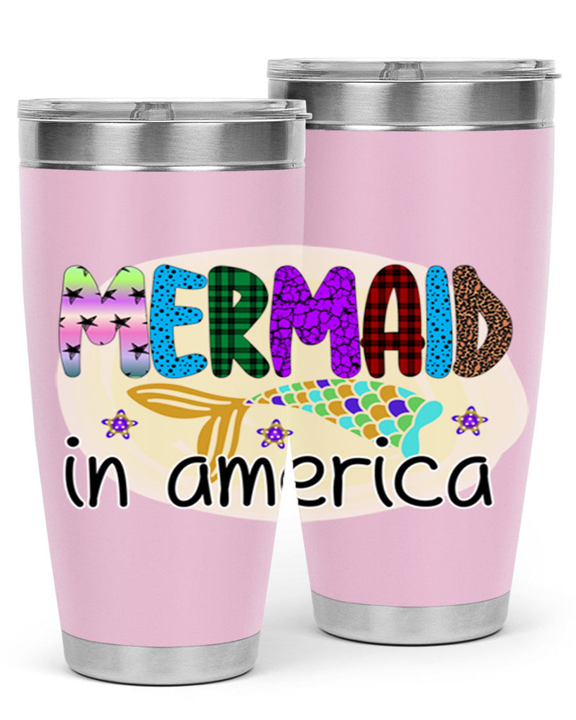 Mermaid In America 419#- mermaid- Tumbler