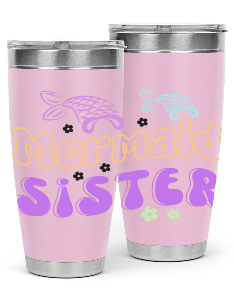 Mermaid Sister 442#- mermaid- Tumbler