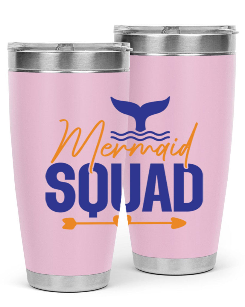 Mermaid Squad 376#- mermaid- Tumbler