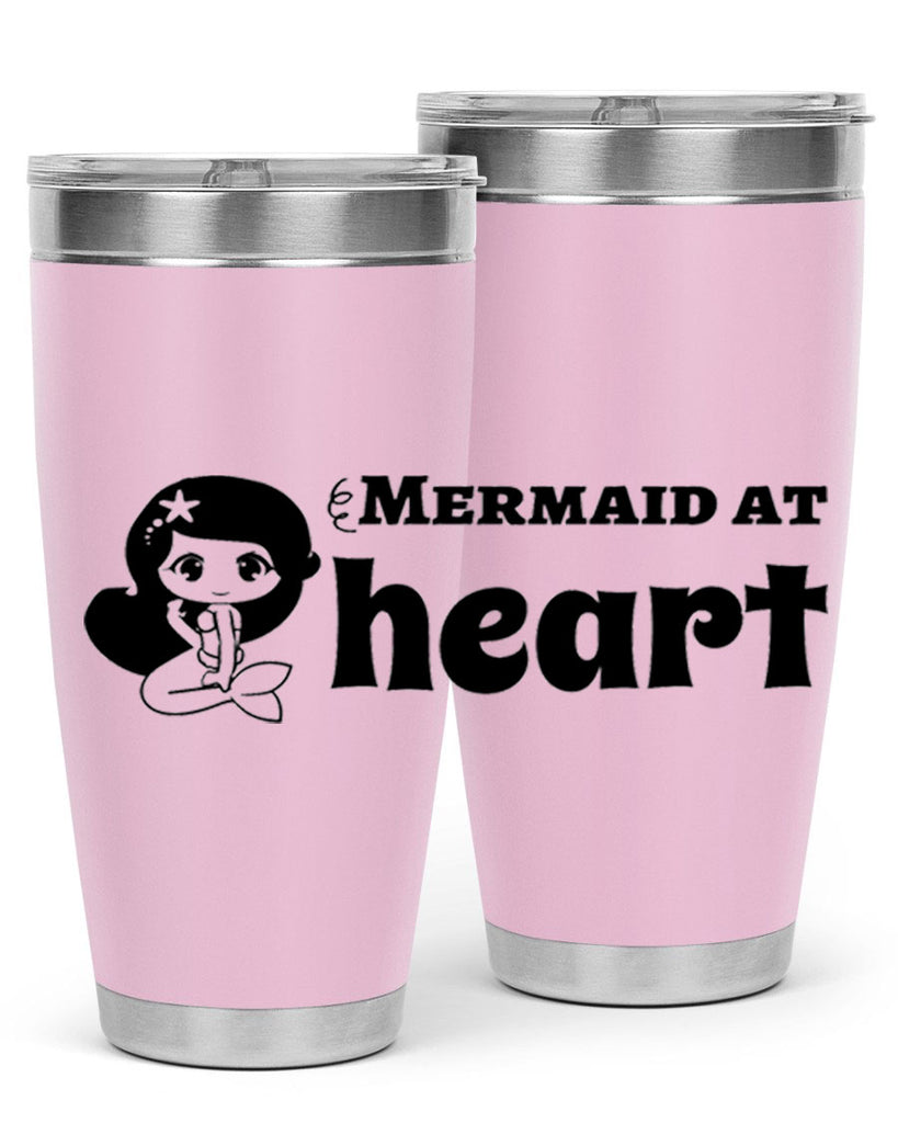 Mermaid at heart 393#- mermaid- Tumbler