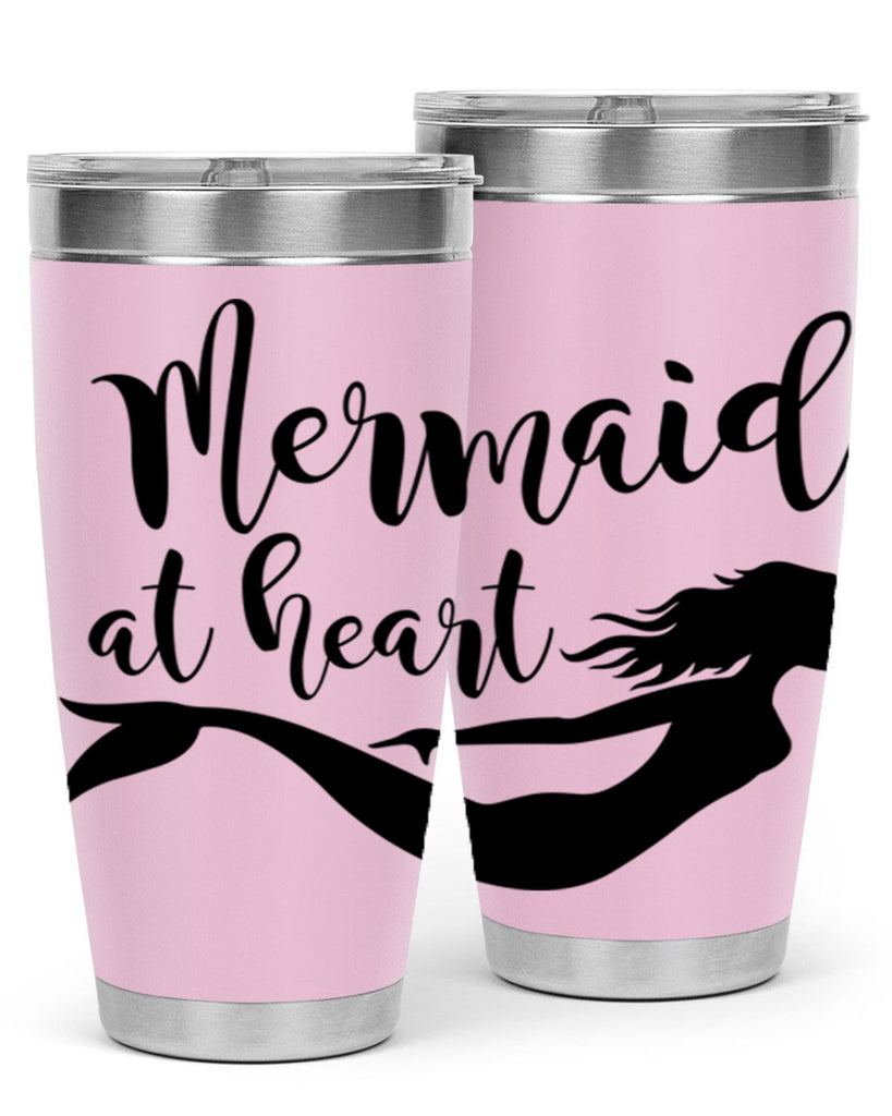 Mermaid at heart 395#- mermaid- Tumbler