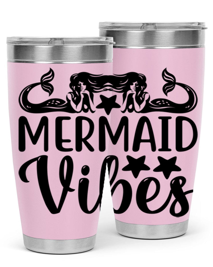 Mermaid vibes 462#- mermaid- Tumbler