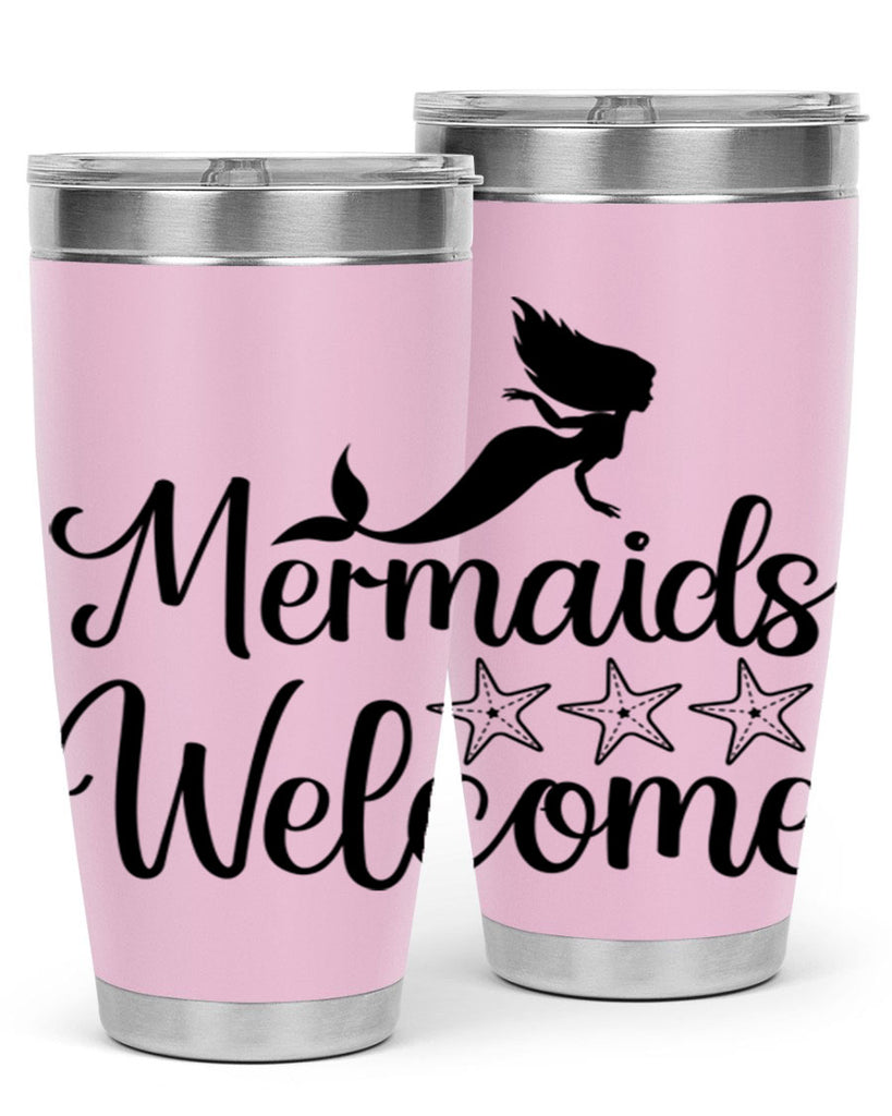 Mermaids welcome 498#- mermaid- Tumbler