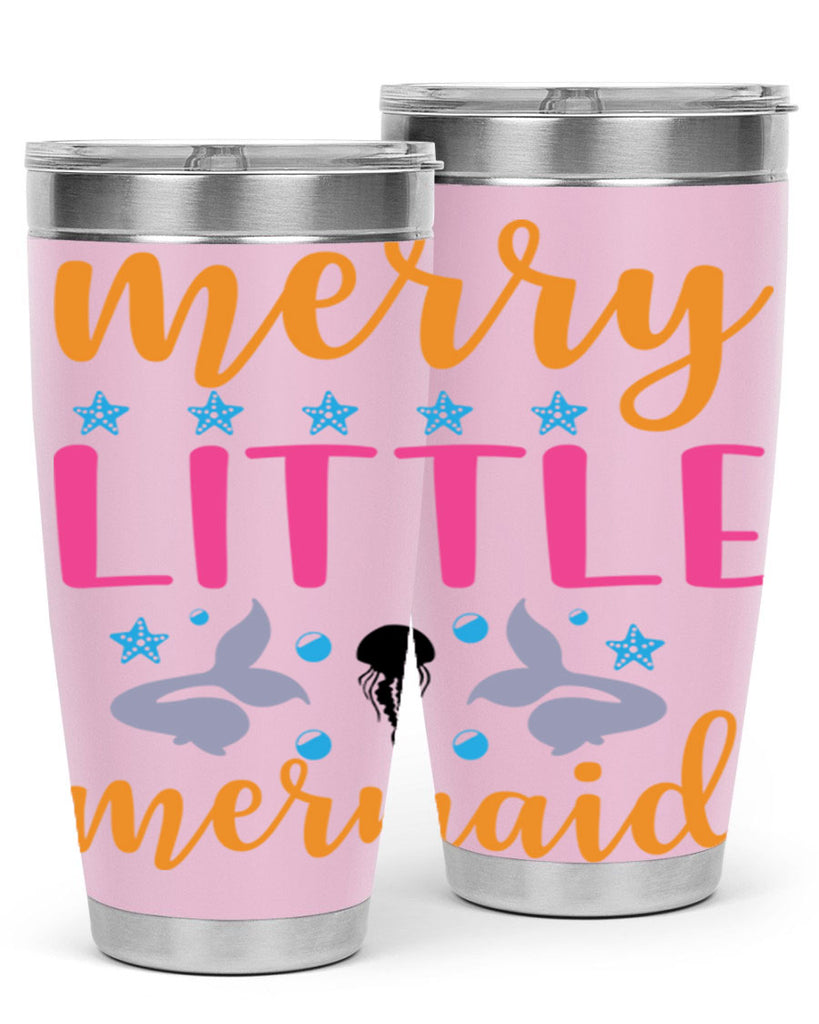 Merry Little Mermaid Design 503#- mermaid- Tumbler