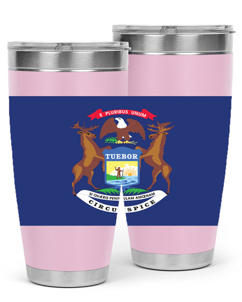 Michigan 30#- Us Flags- Tumbler