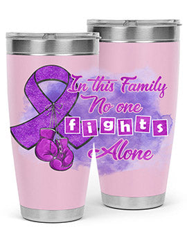 No One Figh Alone AlzheimerS Awareness 200#- alzheimers- Tumbler