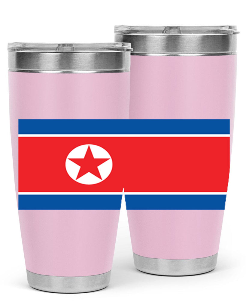 North Korea 70#- world flags- Tumbler