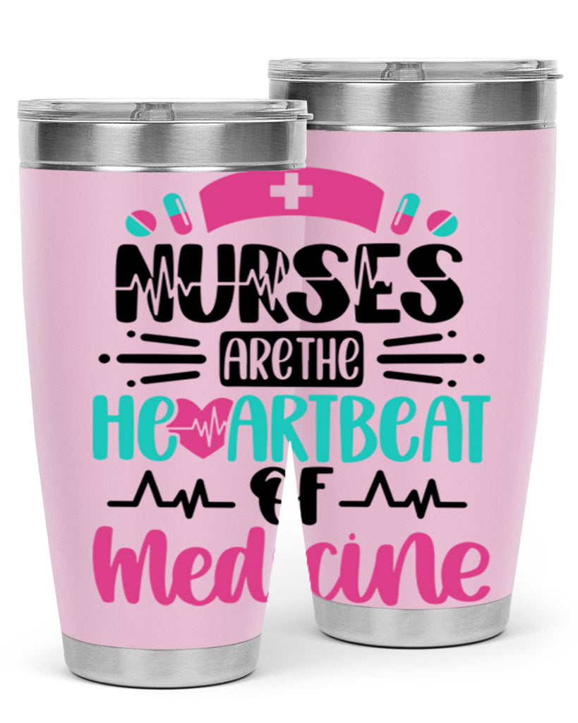 Nurses Are The Heartbeat Style Style 90#- nurse- tumbler