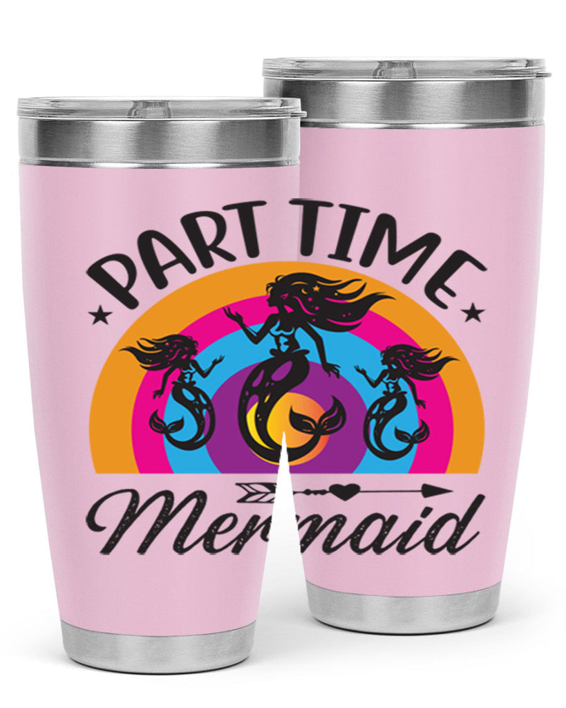 Part time mermaid 534#- mermaid- Tumbler