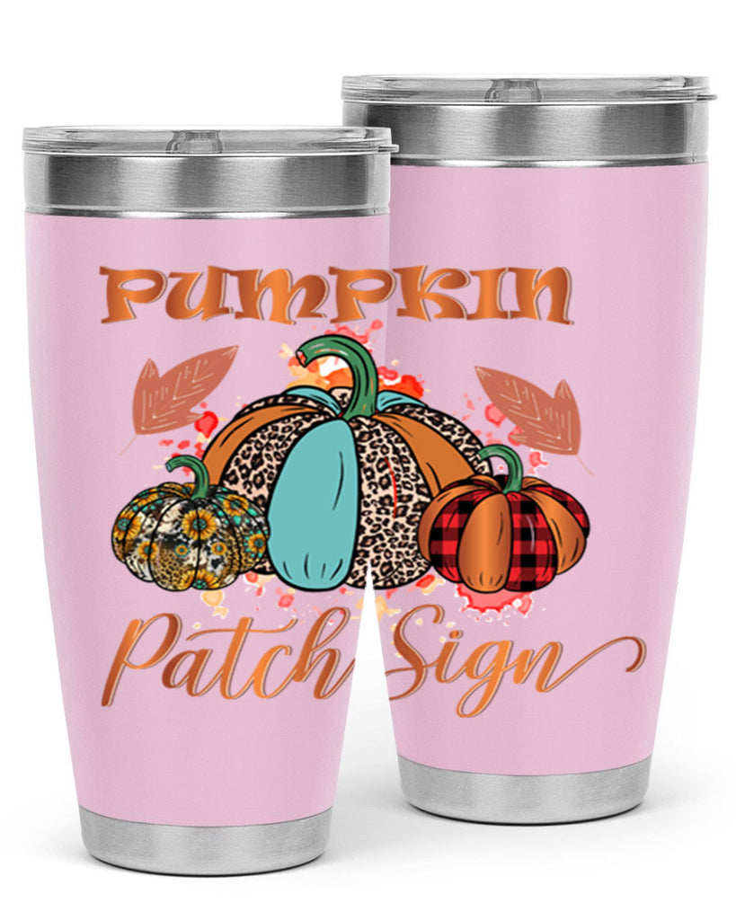 Pumpkin Patch Sign 530#- fall- Tumbler