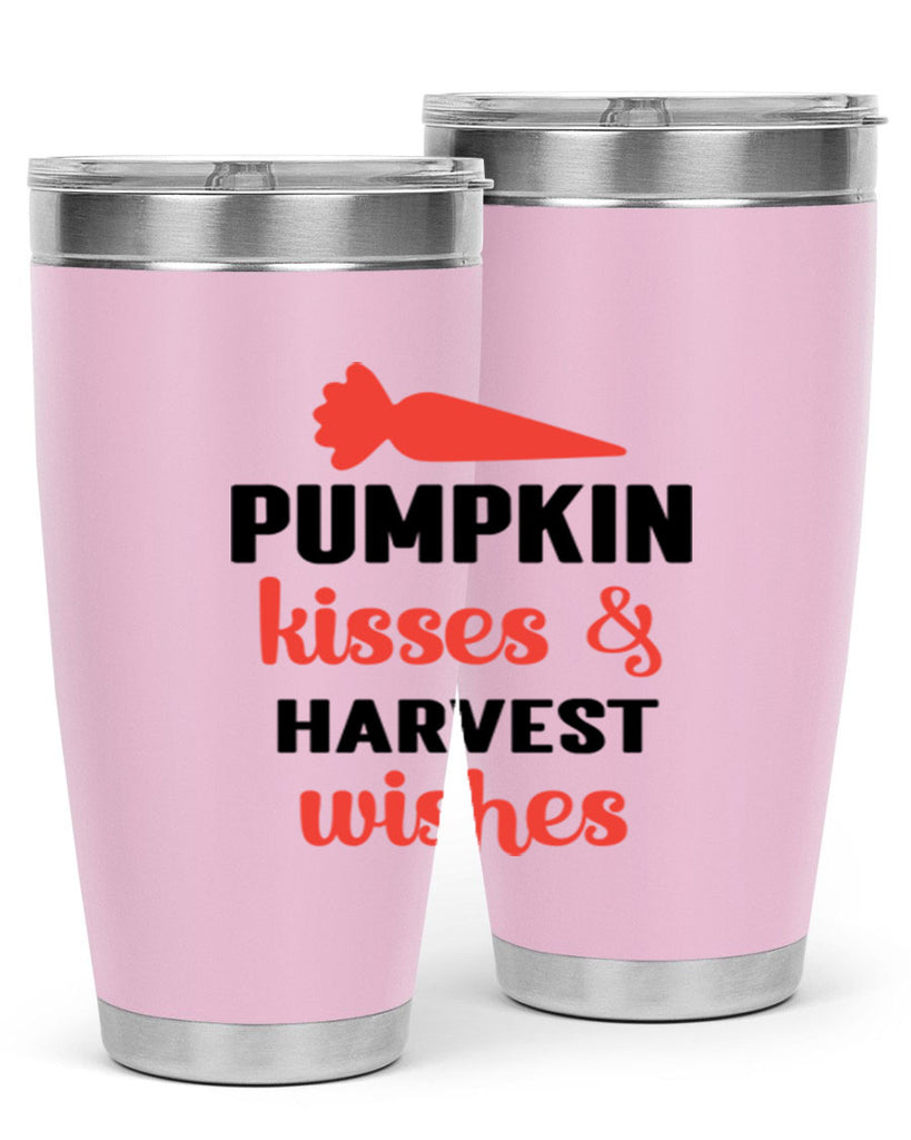 Pumpkin kisses harvest wishes 524#- fall- Tumbler