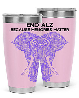 Purple Elephant Alzheimer Awareness 212#- alzheimers- Cotton Tank