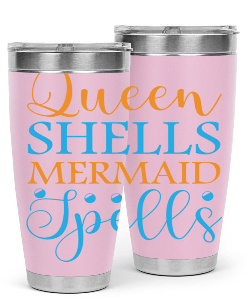 Queen Shells Mermaid Spells 546#- mermaid- Tumbler