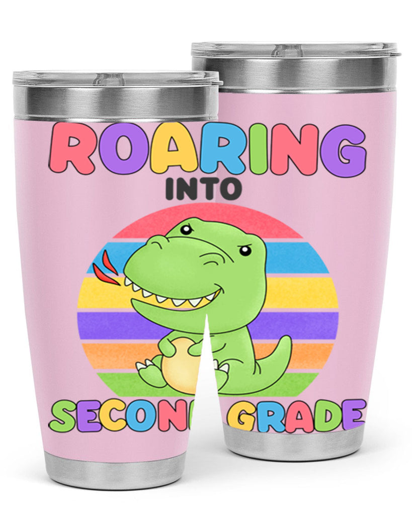 Roaring to 2nd Grade Trex 23#- second grade- Tumbler