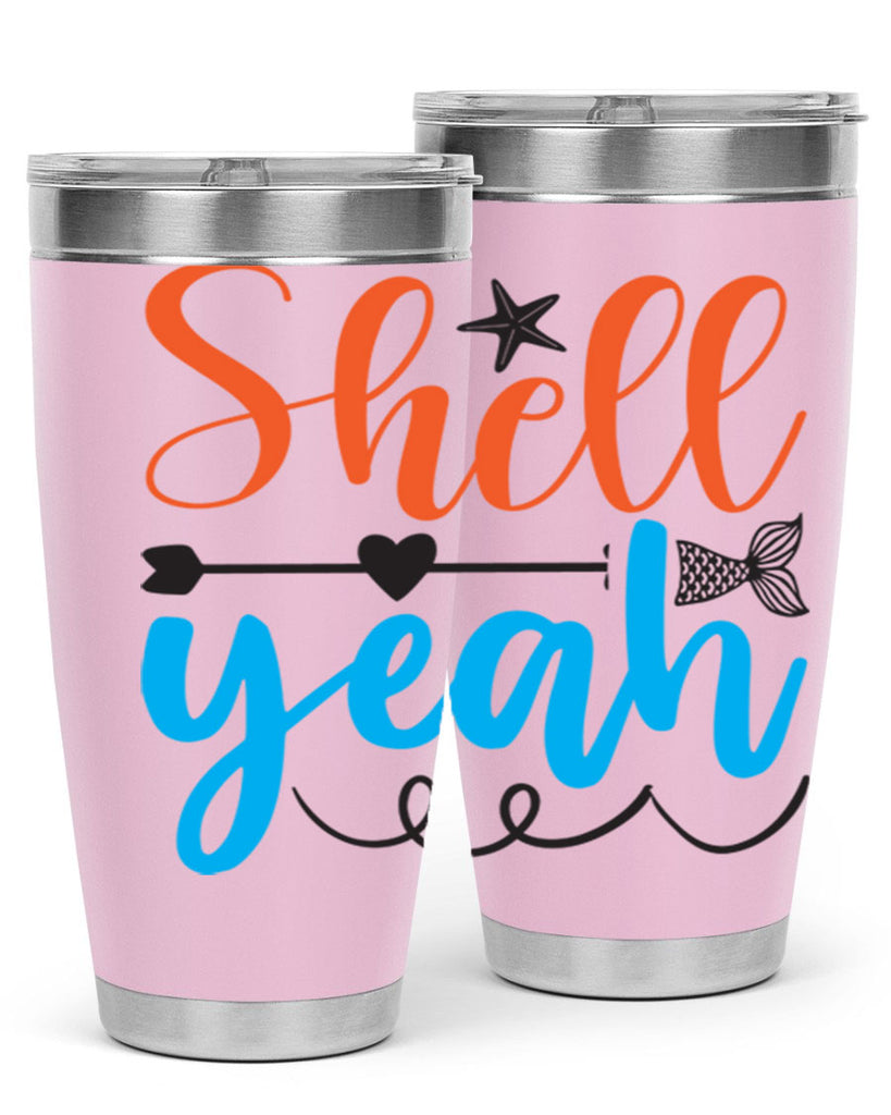 Shell Yeah 594#- mermaid- Tumbler