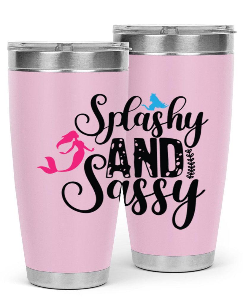 Splashy and Sassy 624#- mermaid- Tumbler