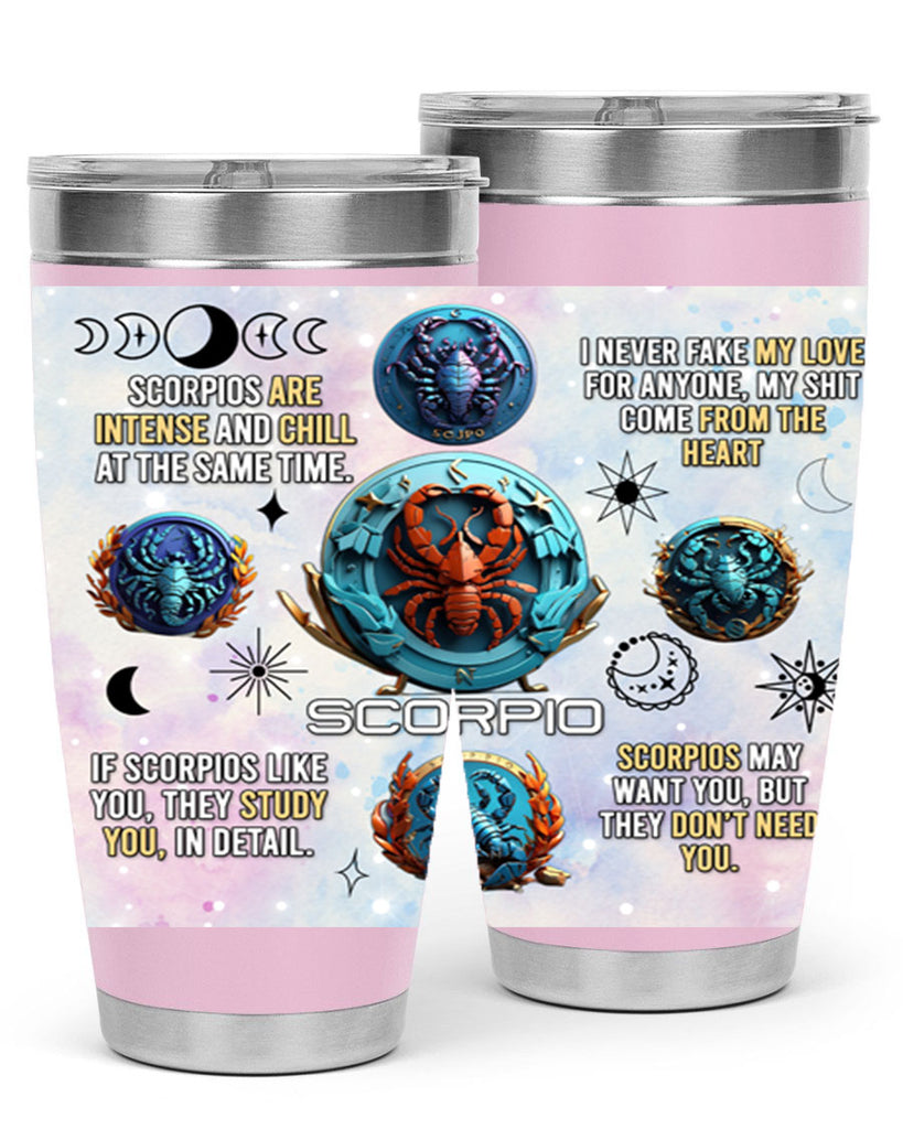 Straightscorpio 477#- zodiac- Tumbler
