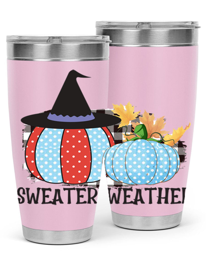 Sweater Weather Pumpkin Gnome 586#- fall- Tumbler