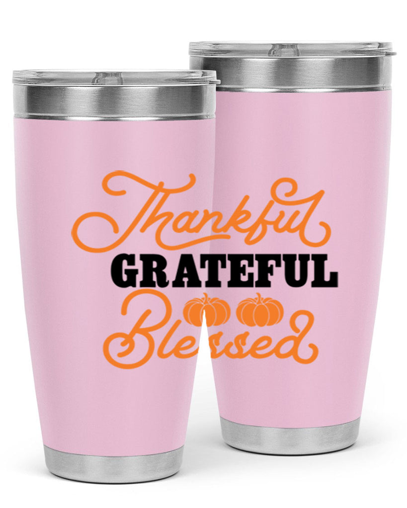 Thankful Grateful Blessed 604#- fall- Tumbler