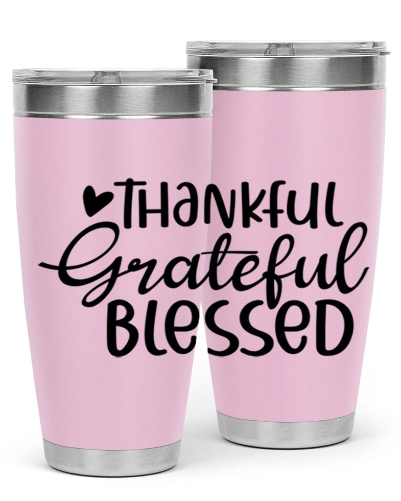 Thankful Grateful Blessed 605#- fall- Tumbler