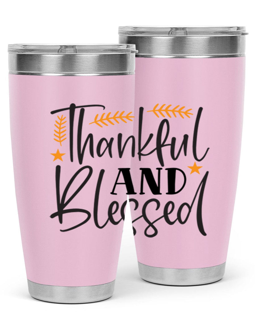 Thankfulandblessed 608#- fall- Tumbler