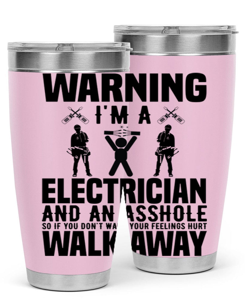 Warning Style 4#- electrician- tumbler