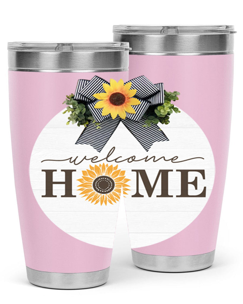Welcome Home sunflower Mockup572#- spring- Tumbler