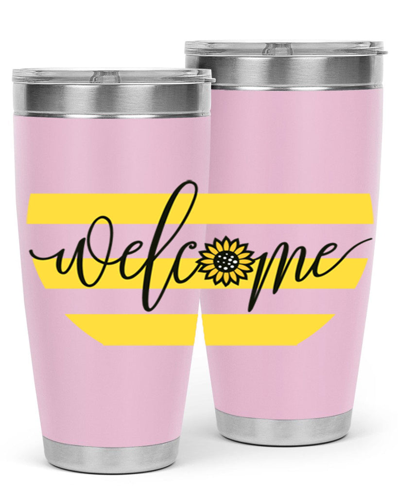 Welcome with sunflower592#- spring- Tumbler