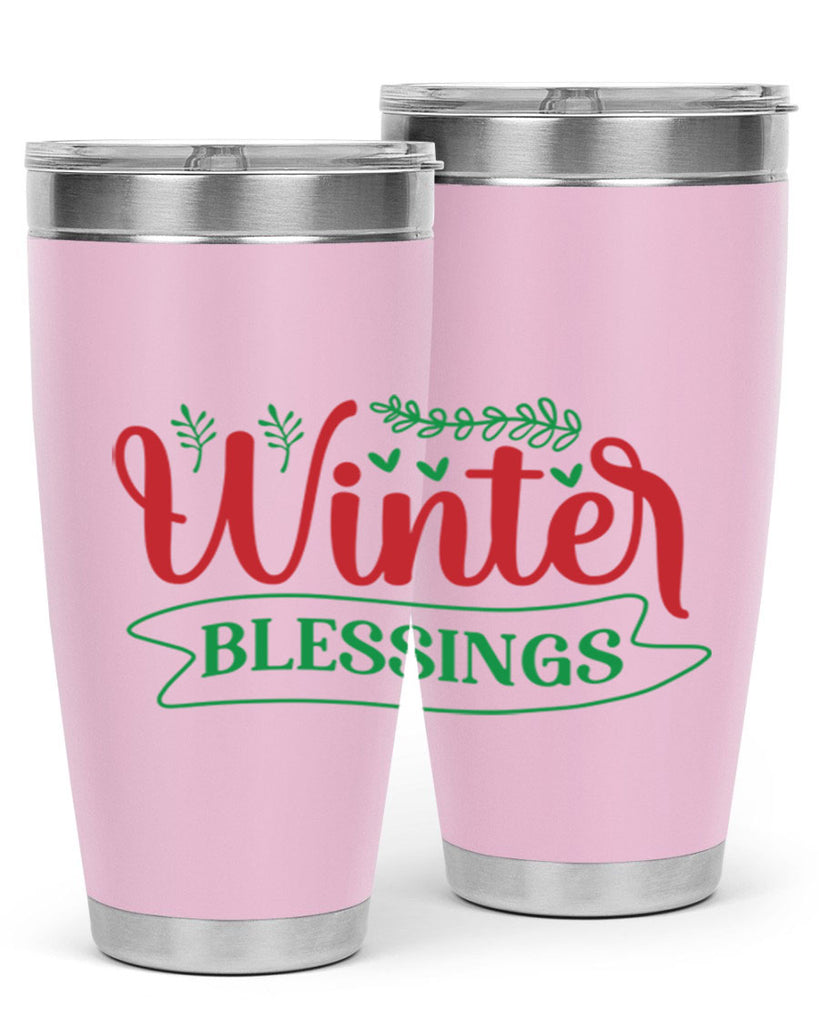 Winter Blessings 494#- winter- Tumbler