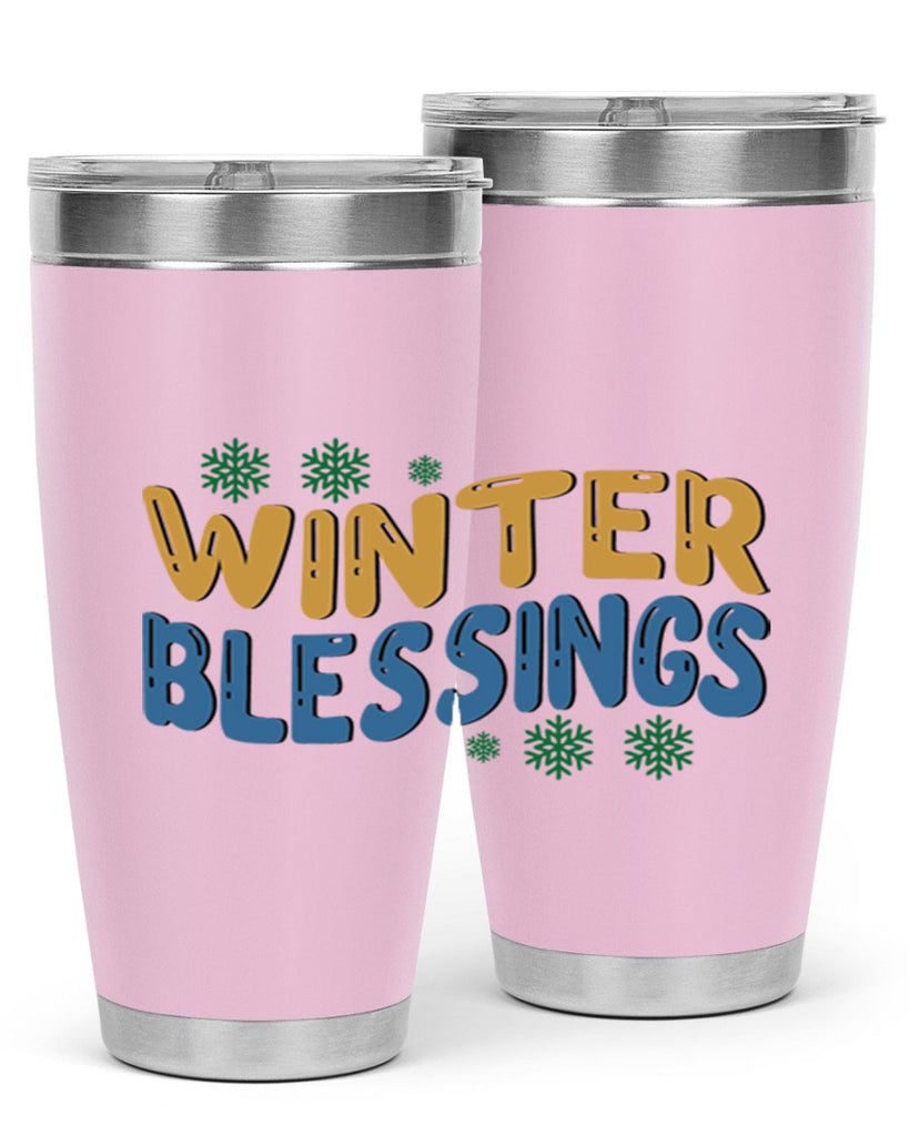 Winter Blessings 547#- winter- Tumbler