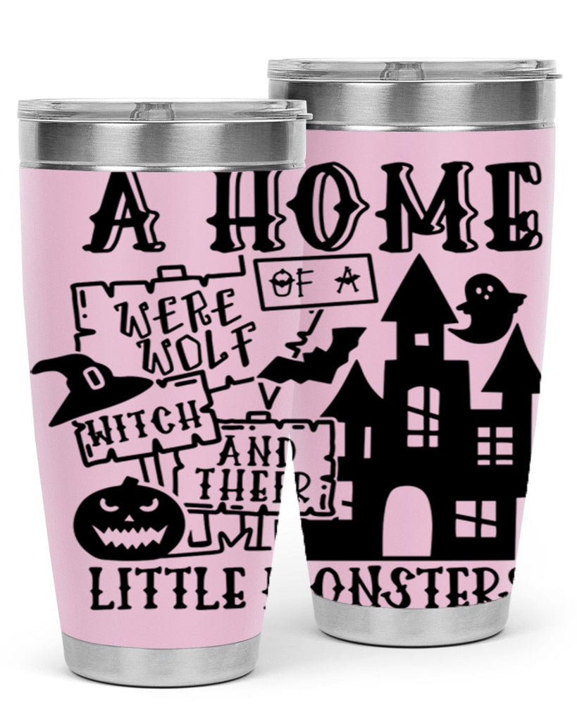 a home of a were wolf witch and their little monsters 96#- halloween- Tumbler