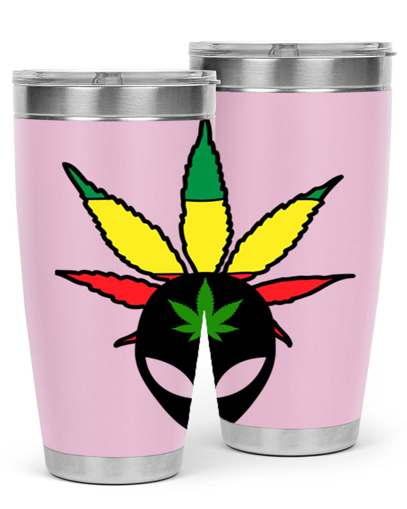 alien cannabis 10#- marijuana- Tumbler