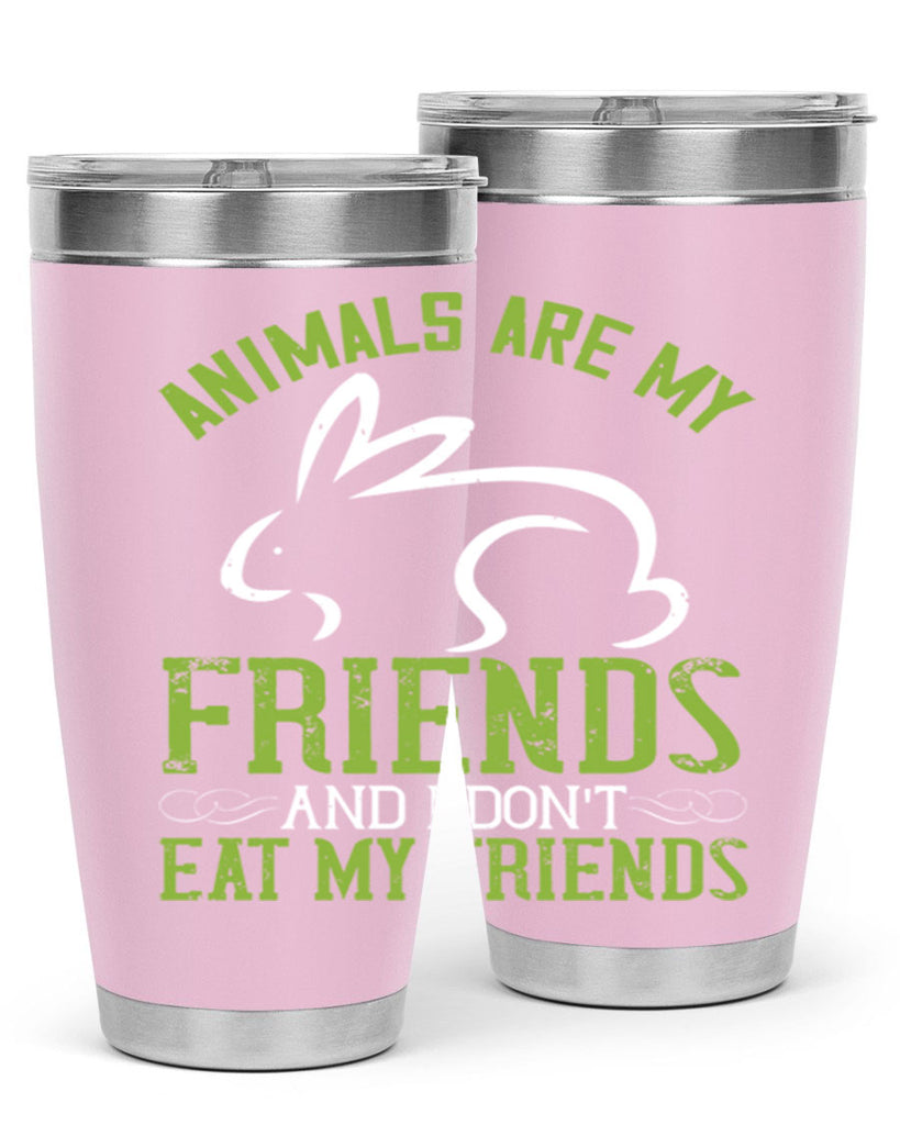 animals are my friends and i dont eat my friendss 104#- vegan- Tumbler