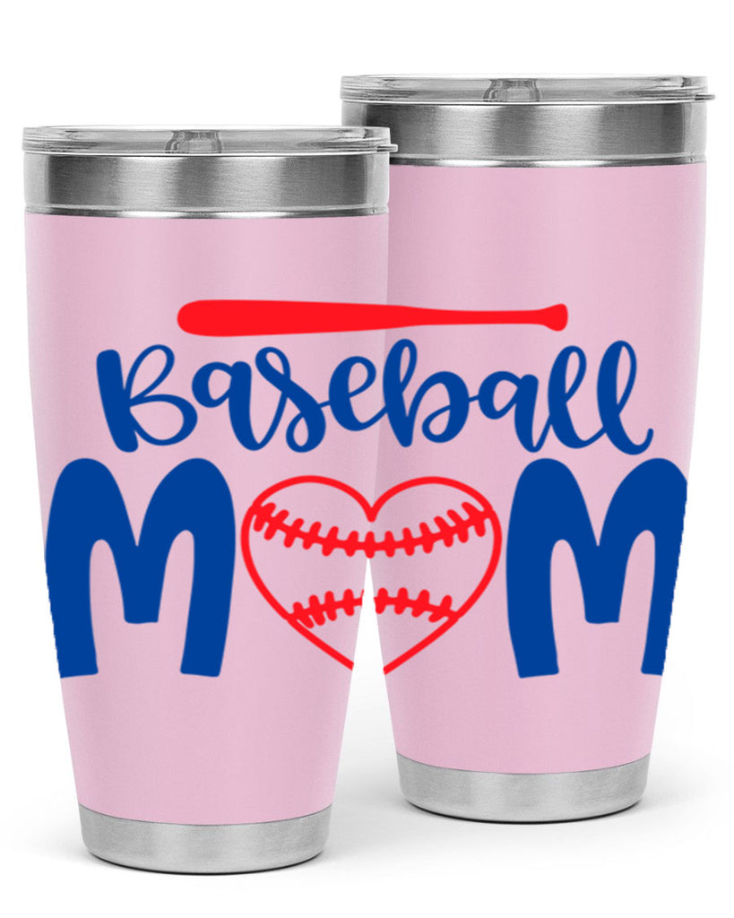 baseball mom 278#- mom- Tumbler