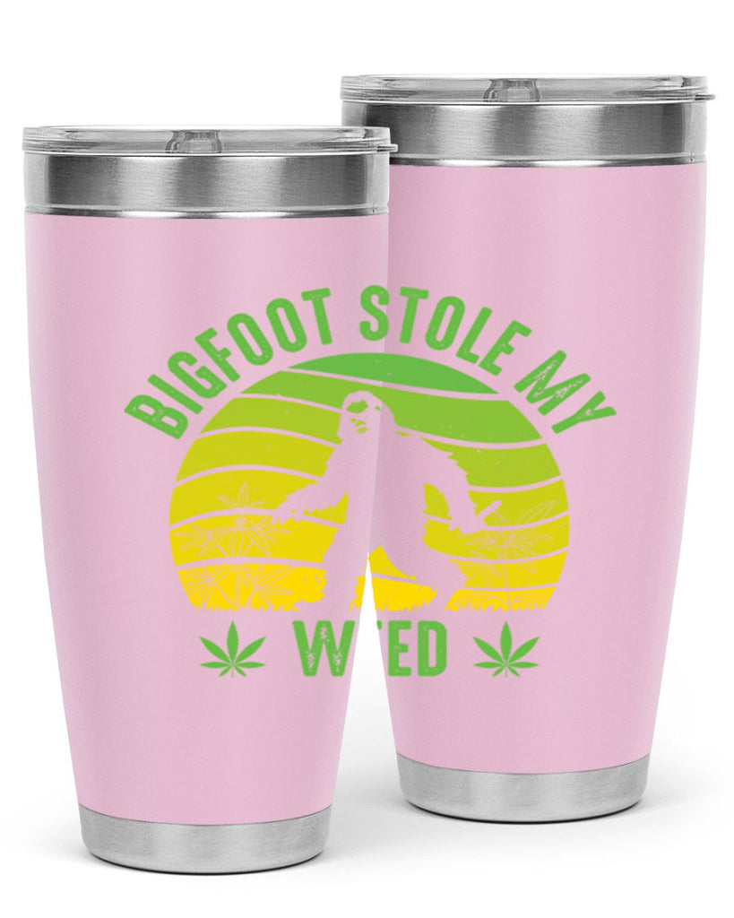 bigfoot stole my weed 15#- marijuana- Tumbler