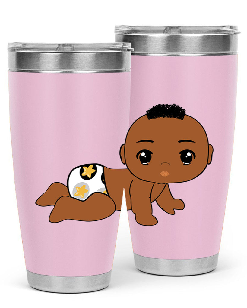 black baby boy 6#- black men - boys- tumbler