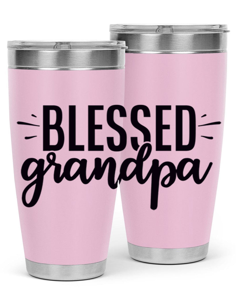 blessed grandpa 74#- grandpa - papa- Tumbler