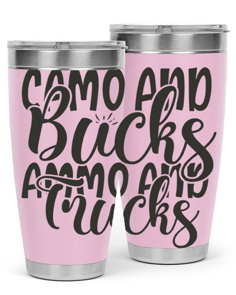 camo and bucks ammo and trucks 18#- hunting- Tumbler