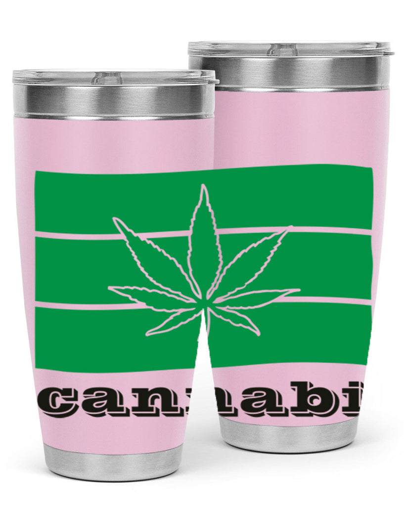 cannabi flag 36#- marijuana- Tumbler