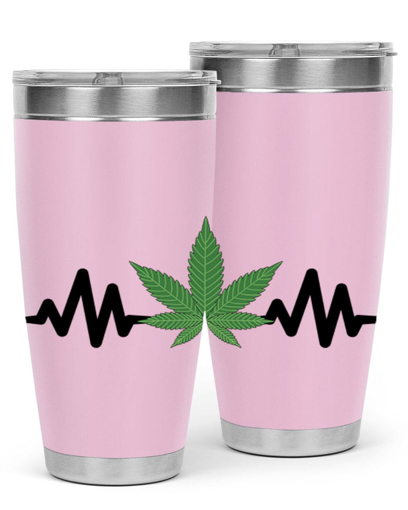 cannabis heartbeat 46#- marijuana- Tumbler