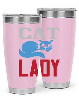 cat lady Style 31#- cat- Tumbler
