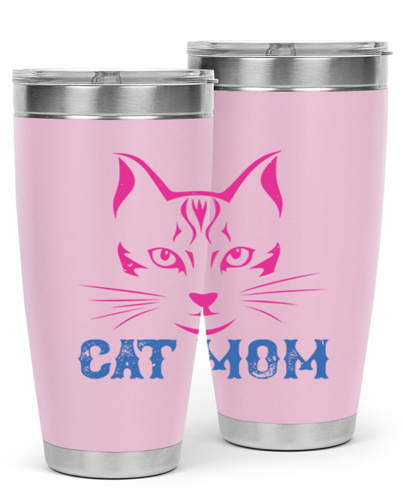 cat mom 195#- mom- Tumbler