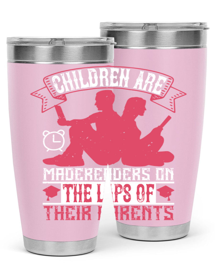 children are made readers on the laps of their parents 73#- reading- Tumbler