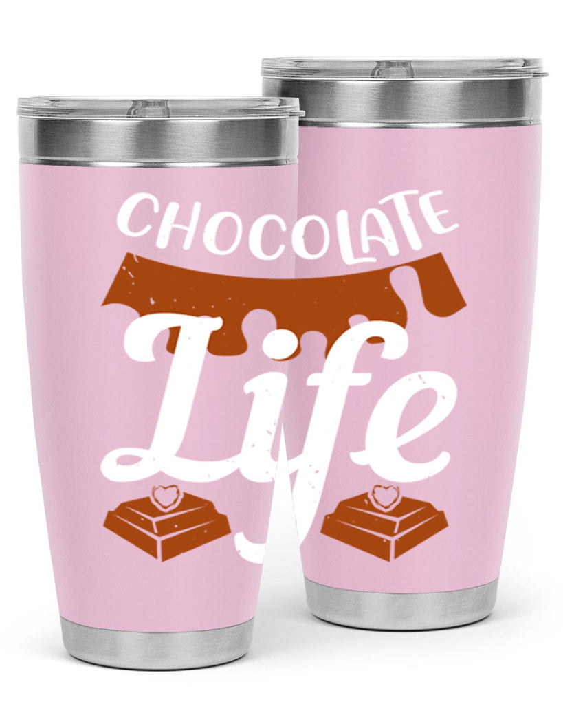 chocolate life 45#- chocolate- Tumbler