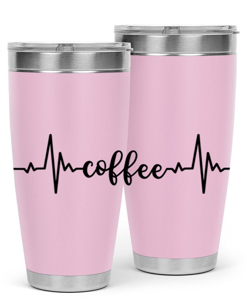 coffee heartbeat 246#- coffee- Tumbler