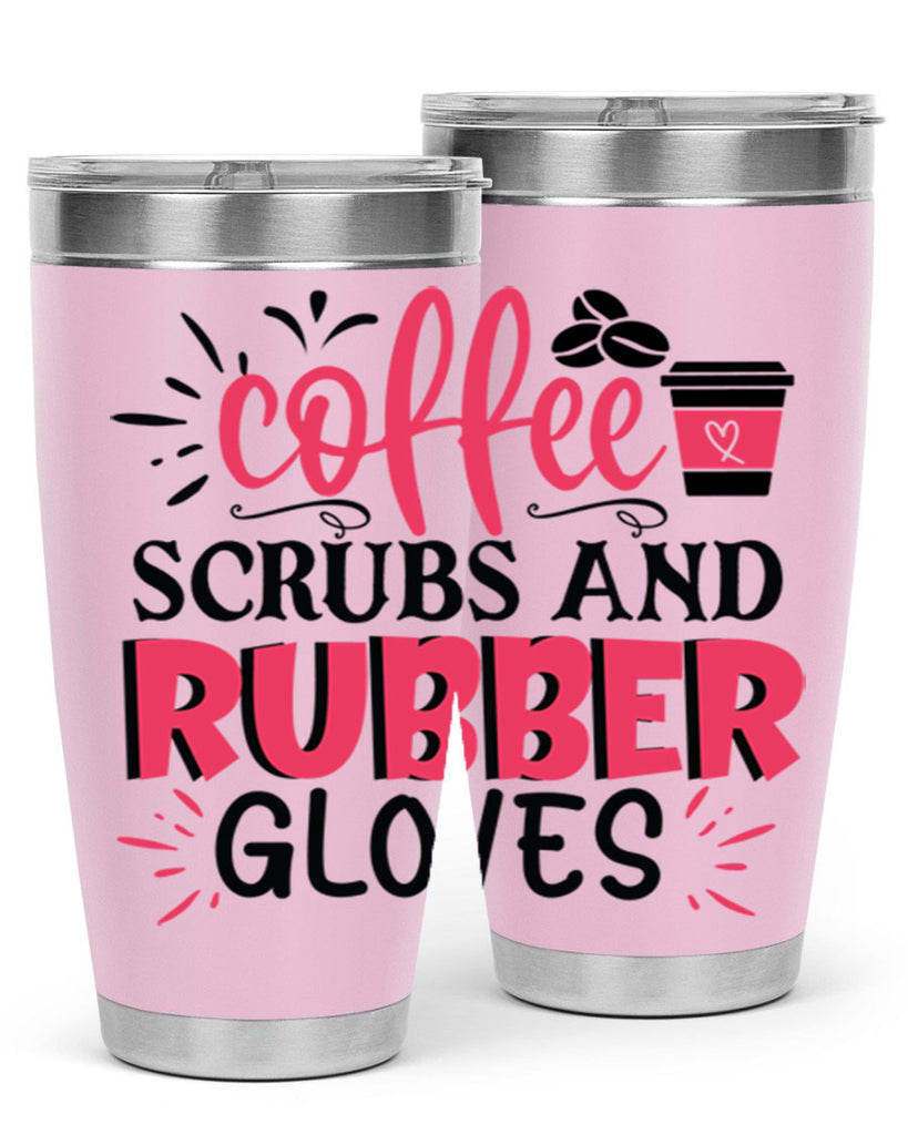 coffee scrubs and rubber gloves Style 393#- nurse- tumbler