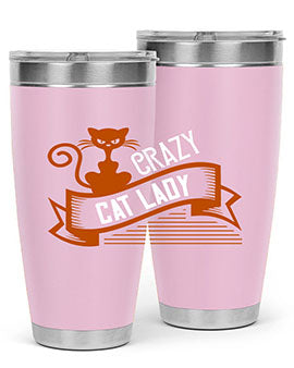 crazy cat lady Style 43#- cat- Tumbler
