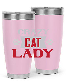 crazy cat lady Style 44#- cat- Tumbler