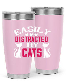 easily distracted by cats Style 46#- cat- Tumbler