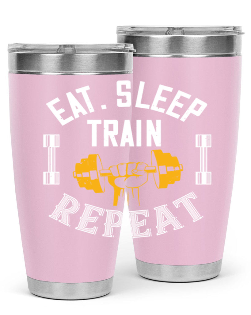 eat sleep train rapid 56#- gym- Tumbler